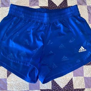 Blue adidas sport shorts